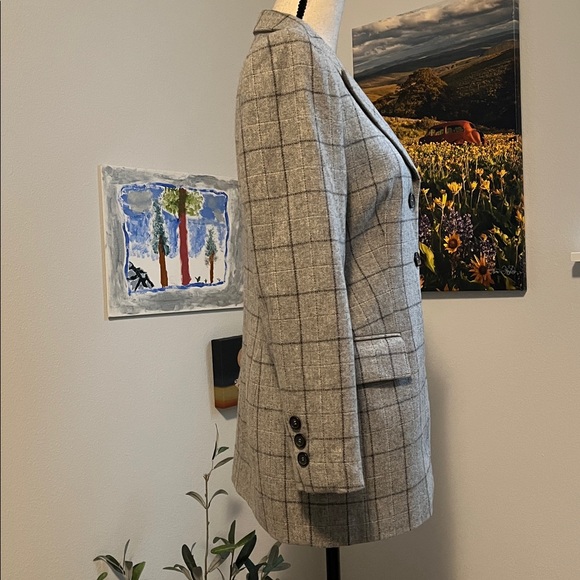 Escada Plaid Wool Blazer - Picture 6 of 14